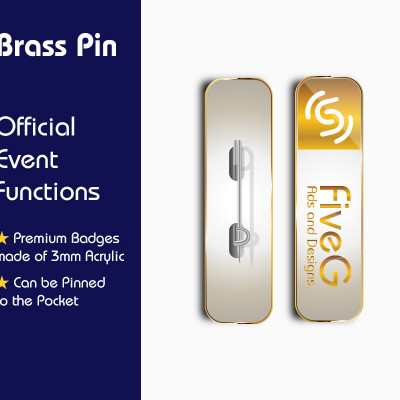 Brass Metal Badges