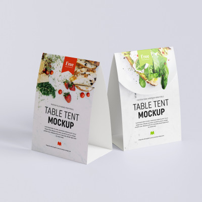 Tent Card Menu